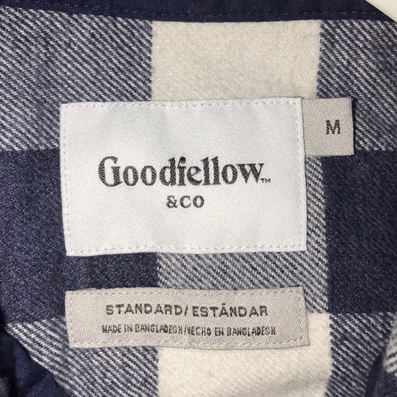 Navy blue Goodfellow & Co long sleeve flannel - Picture 3 of 6